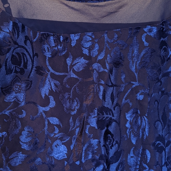 Go Softly Indigo Floral Matching Set Size 2X - Picture 5 of 5